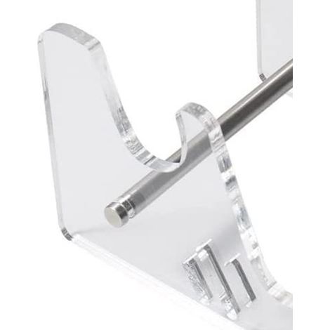 Support de clavier acrylique surélevé à 3 niveaux, étagère inclinée amovible pour clavier mécanique, organisateur de bureau transparent. (1/5)