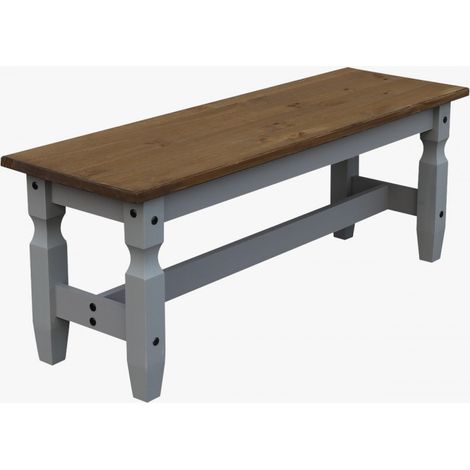 Corona Grey Wax 4'0" Bench (1/4)