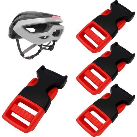 4-teiliges Set: Fahrradhelm-Verschlüsse, Kinnriemen-Verschlüsse, Motorradhelm-Clips, Schnallen und Verschlüsse, Schnellverschlüsse für andere Helme, Rucksäcke und Gurte (1/5)