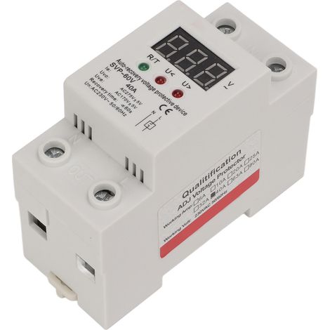 Protecteur de tension automatique 230V monophasé avec affichage LED numérique, protection sur/sous-tension 40A (1/5)