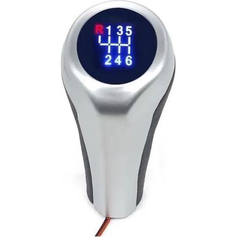 Pomo de palanca de cambios de 5/6 velocidades para transmisión manual, compatible con BMW E46, E90, E91, E92, X1, X3, X5 (6 velocidades) (1/4)