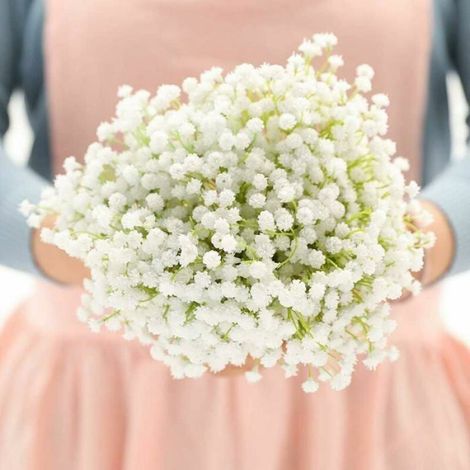 Gypsophile Artificielle - 12 Pièces - 19,8 Cm - Décoration Mariage Fête Jardin (1/5)