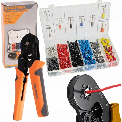 Pince à sertir pour embouts 0,25-10 mm² Bigstrene 22717 (1/5)