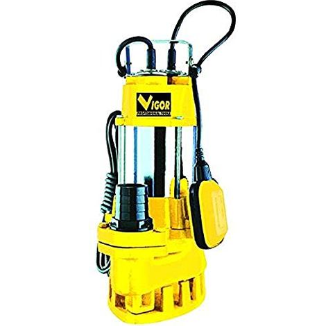 Vigor VE750 SUB Elettropompa Sommersa per Acque Luride 750W Attacco 2'' F Inox Ghisa Portata 116 L-min Prevalenza 14,5 m