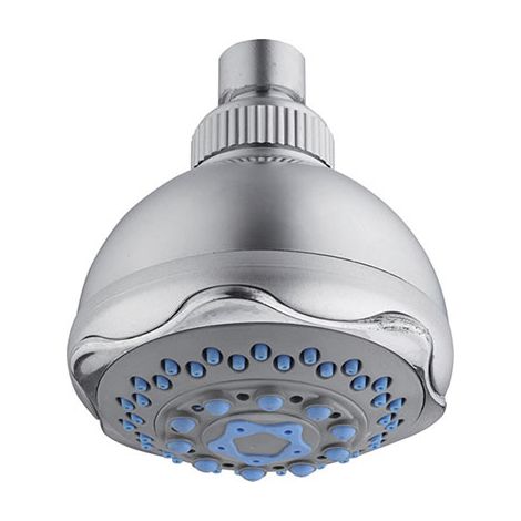 Soffione Doccia con Snodo 5 Getti Gemma Effe Cromato 2 F 91 mm 2 Pezzi