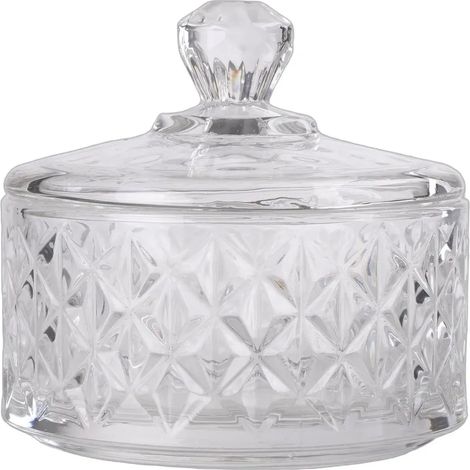 Sucrier en verre avec couvercle Ø 10,5 cm – Élégant sucrier, design classique, transparent et compatible lave-vaisselle (1/5)