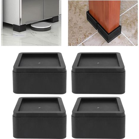 Lot de 4 cales de 7,6 cm pour pieds de lit, de canapé et de meubles. (1/5)