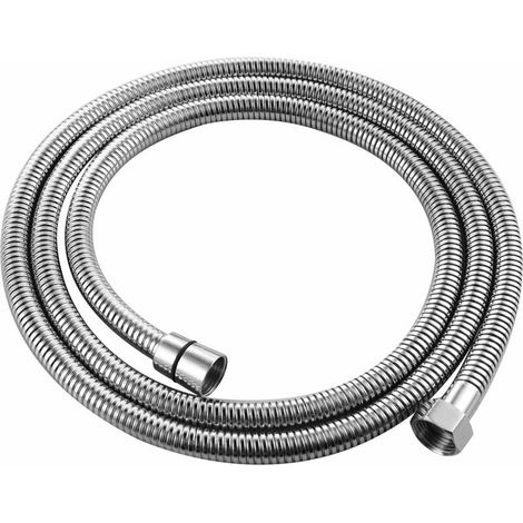 Green Mobility-Flexible de Douche 3m Flexible de Douche Universel 3m, Acier Inoxydable, Chromé (1/5)