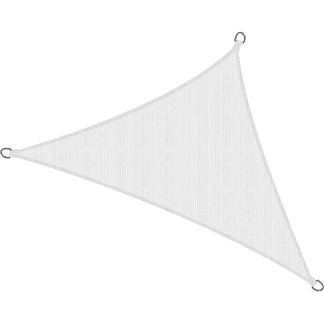 Voile d'ombrage triangulaire 6x4,2x4,2m SolVision HS9, Blanc
