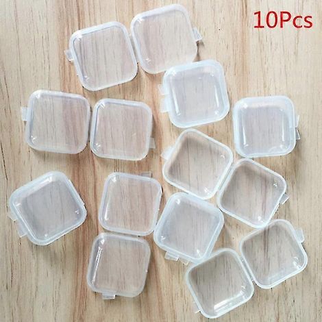 Boîtes de rangement pour boucles d'oreilles, bagues et bouchons d'oreilles, étui de protection pour bouchons d'oreilles, mini-boîte de rangement, contenant de finition, organisateur pour la maison, pe (1/5)