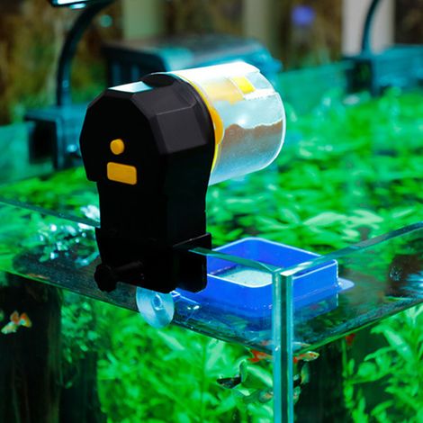 Mangeoire automatique pour aquarium, distributeur de minuterie intelligent, mangeoire de grande capacité pour petits aquariums et réservoirs de tortues (1/5)