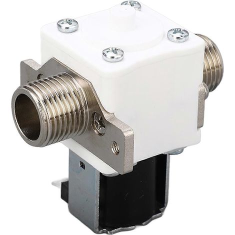 Électrovanne d'arrivée d'eau pour chauffe-eau, serpentin en laiton, boîtier en polycarbonate, étanchéité optimale, électrovanne G1/2 pouce, 12 V CC