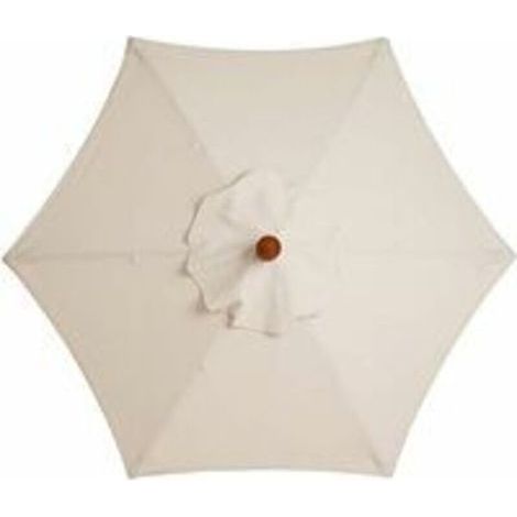 Parasol de jardin avec 6 baleines robustes, parasol de plage, abri de jardin, pour balcon, terrasse, terrasse, piscine (diamètre 2,5 m) - Blanc - RWAccessoire pour parasol (1/3)