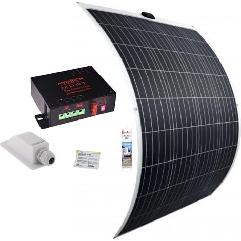 PACK ANTARION Panneau solaire Souple 170W + Régulateur MPPT 20A + Kit de pose Camping-car