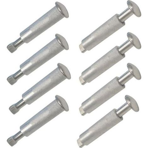 Piton Bache Piscine 10pcs Piton Escamotable pour Bache Piscine Piton Douille Retractable Piscine Pitons Douilles Escamotables en INOX 16 x 65 mm (10) (1/5)