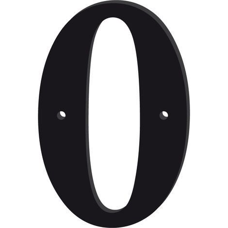 NUMERO DE MAISON ELEGANT EN PLEXI NOIR BRILLANT.- 5 - 15 cm (1/5)