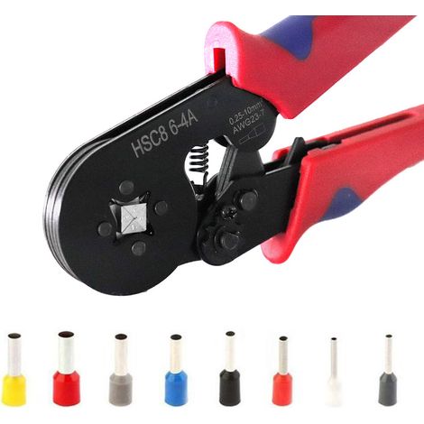 Pince à sertir tubulaire de style européen rouge et bleue (1/4)