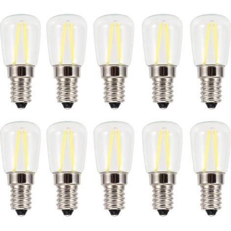 10 mini lampadine LED dimmerabili E14 da 1,5 W CA 110 V, adatte per lampade a sospensione, applique e illuminazione domestica. (1/5)