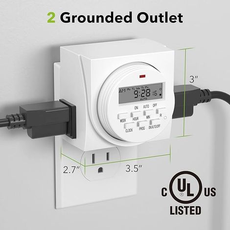 Minuterie programmable M618N 16 A 220-240 V, programmateur électrique numérique pour prise et appareils, gestion automatique des horaires, éclairage, chauffage et équipements (1/3)