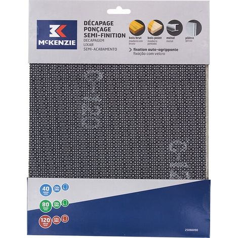 Feuilles maille auto agrippantes assorties - 230X280mm
