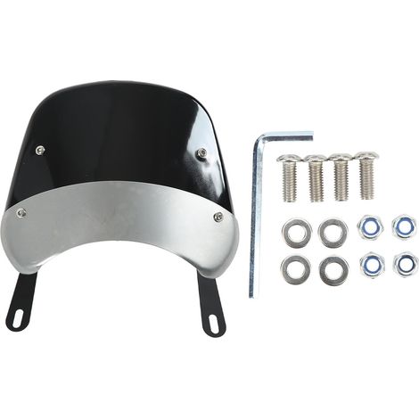 Pare-brise de moto Anti-fissure, protection universelle réglable, carénage avant rétro pour moto. (1/5)