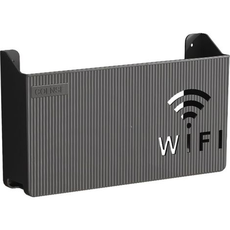 Étagère murale pour routeur WiFi et décodeur TV, support de rangement mural multifonction (1/3)