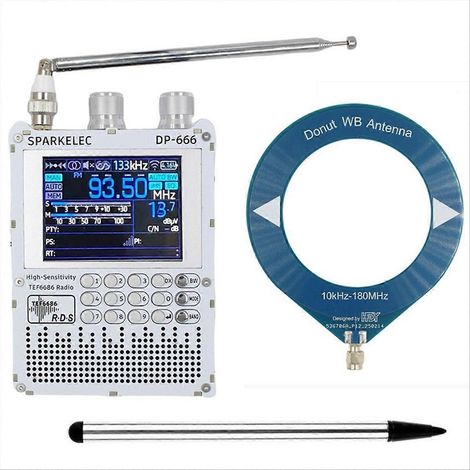 DP-666 TEF6686 Radio mit 2,8-Zoll-IPS-Touchscreen, hochempfindlichem Empfänger, Vollband-FM-, LW-, MW-, SW- und Kurzwellenempfang. (1/5)