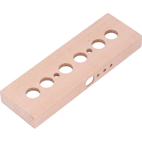 Kit d'horloge à tubes lumineux à monter soi-même, 4 lampes, boîtier en bois de hêtre, kit de remplacement pour horloge à tubes IN14 (1/5)