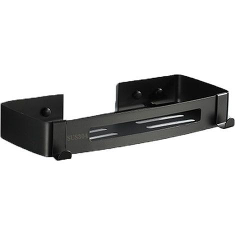 1PC Black,Shower Shelf, Shiny Stainless Steel, for Shampoo, 4.5 x 31 x 12 cm, Hanging Holder (1/3)