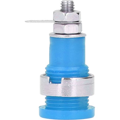 50 Stück Bananenstecker 4 mm, hohe Leistung, langlebiges Material, vielseitig einsetzbares Zubehör für elektrische Prüfungen, blau (1/5)