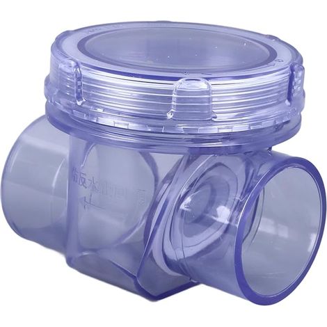 PVC Anti Return Valve 50 mm, Horizontal Backflow Check Valves Backflow Protection for Sewage Drainage Sewer Piping (1/5)