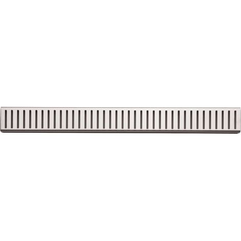 Alca Griglie - Griglia per canalina doccia lineare 105 cm, acciaio inox opaco PURE-1050M (1/3)