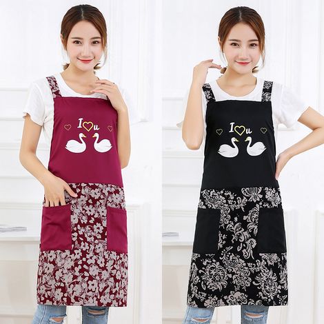 Tablier de cuisine sans manches pour femme usage quotidien (1/4)