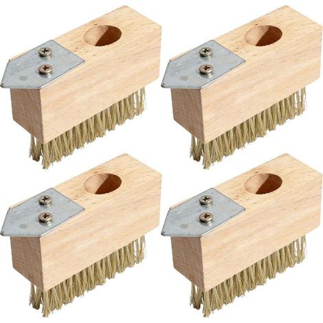 Lot de 4 Brosses à Joints Anti Mauvaises Herbes en Acier Brosse de Désherbage avec Poils en Acier pour Enlever les Mauvaises Herbes (1/5)