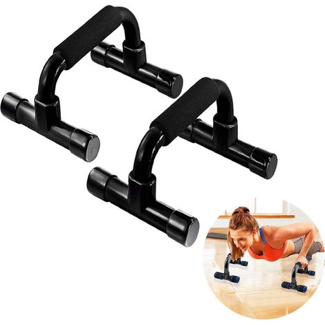 Forme L 1 Paire Poignées De Pompe Push Up Bars Support De Barre De Poitrine pour Hommes Et Femmes Gym Exercice Entraînement Fitness Poitrine Bras épaule-Fei Yu (1/5)