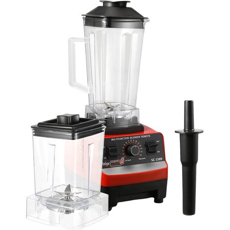 Batidora de alta velocidad, procesador de alimentos multifuncional, 2000 W, enchufe europeo. (1/2)
