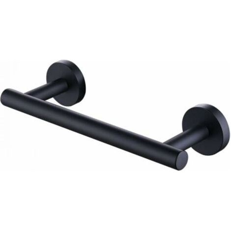 Wall Mounted Towel Rack, 30cm, Black, SUS304 Stainless Steel, Towel Rack (1/4)