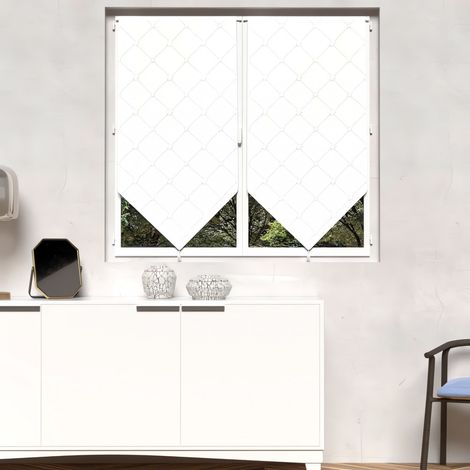 Pauline Brise bise, Polyester, Blanc, par Soleil d'ocre - 70 x 120 cm (1/2)