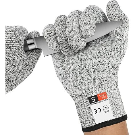 2 pares de guantes resistentes a cortes, guantes profesionales de alta protección, guantes de trabajo de seguridad para cocina, guantes de protección para ostras, guantes de nivel 5 para abrir ostras,