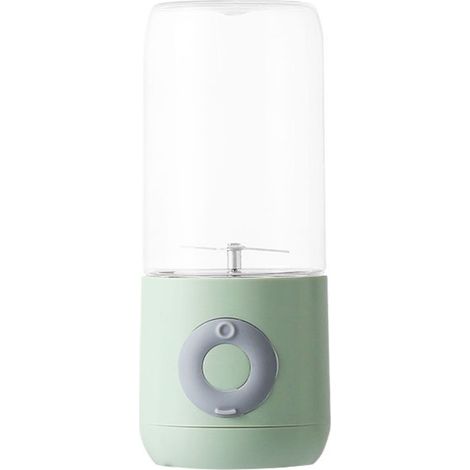 Mixeur à fruits portable, 6 lames, rechargeable USB, gobelet mélangeur pour jus, maison, cuisine, extérieur, vert (1/5)