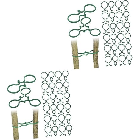 200 Pièces Boucle De Jardinage Pinces De Jardin Réutilisables Clips De Fixation De Vignes Murales Invisibles Pinces pour Plantes Rampantes Pince à Tige De Légume Cravates Plastique (1/5)