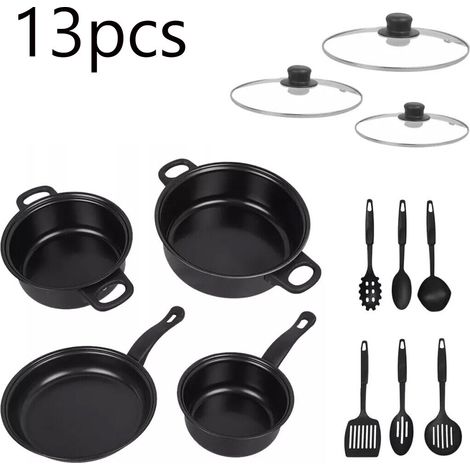 NEW 13-teiliges Topfset Induktion Antihaft Kochtopf Setinduktions KÃ¼che TÃ¶pfe Set DE (1/5)