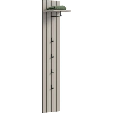 Station Wandgarderobe 4 Haken Kaschmir Dekor.