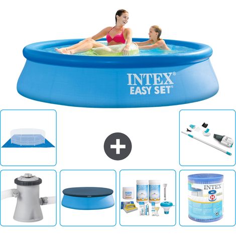 Intex Piscine Easy Set Ronde - 244x61 cm - 7-pièces S40811 (1/5)