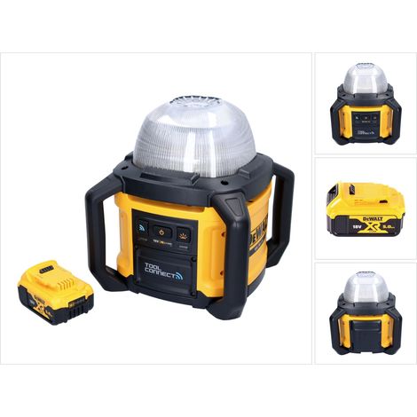 DeWalt DCL 074 Proyector recargable para obras 18 V 5000 lm 4000 Kelvin + 1x batería recargable 5,0 Ah - sin cargador (1/5)