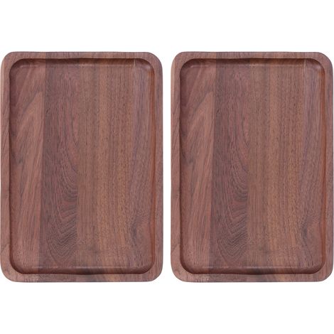 2-teiliges Nussschalen-Set aus Holz für Obst, Desserts und Tee, rustikales Küchenaccessoire (1/5)