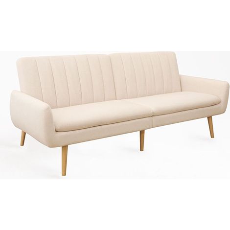 Sofás y Sillones - Sofá Cama Macri Tela - Beige