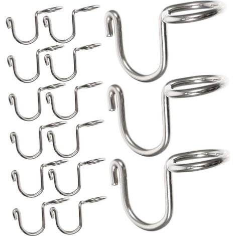 CCYKXA 15-Piece Steel Expander Hangers Connectors for Space Saving Wardrobes to Organize Clothes and Accessories (1/5)