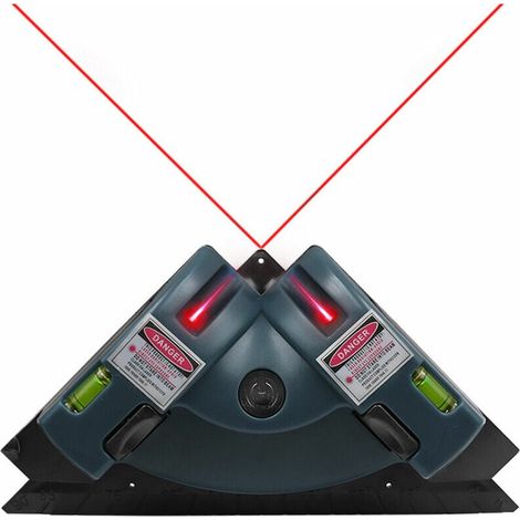 Niveau Laser Projection Angle Droit - Ligne Horizontale Et Verticale - Pour Carrelage Et Pose De Meubles - 1 Piece