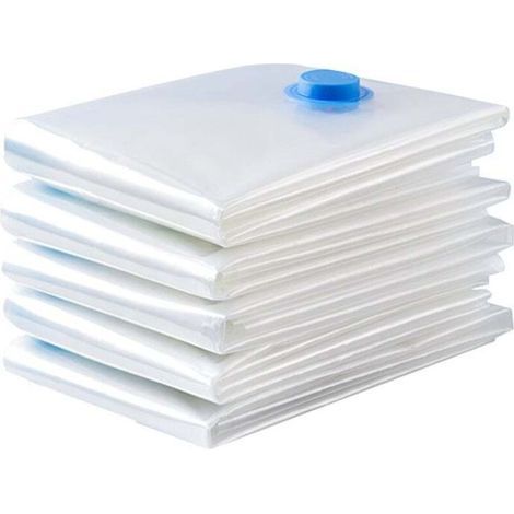 Set mit 6 wiederverwendbaren Vakuum-Aufbewahrungsbeuteln (40 x 60 cm) – zum platzsparenden Verstauen von Bettwäsche, Bettdecken, Decken und Reiseaccessoires (1/3)